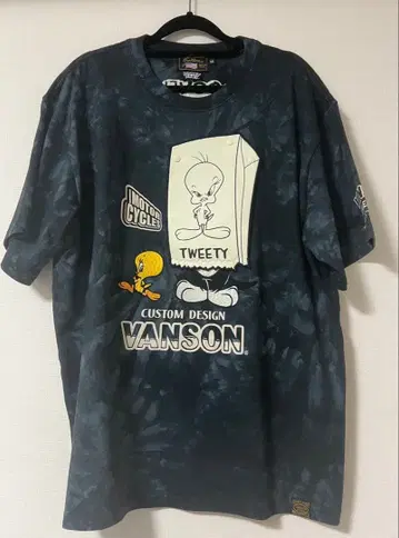 VANSON Tweety 자수 티셔츠