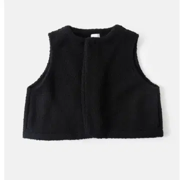 UNIVERSAL TISSU 보아 소재 블랙 노카라 베스트