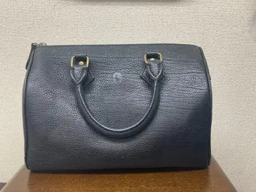 레어 모델 랄프 로렌 미니 보스턴 백 가죽 주름 가죽
