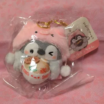 코우펜짱 돈코츠 라멘 여행가자~! 돼지 모자 달린 호루라기 마스코트
