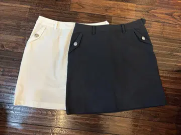 Black&White 골프 스커트 2장 세트