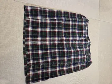 아즈노아즈 체크 무늬 허리밴딩 스커트