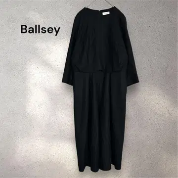 Ballsey 울 혼방 올인원 블랙 긴팔 깔끔한 투모로우랜드