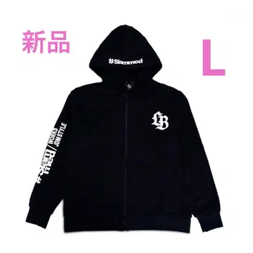LIBERTYWALK 상의 후드티 블랙 프린트 로고 집업