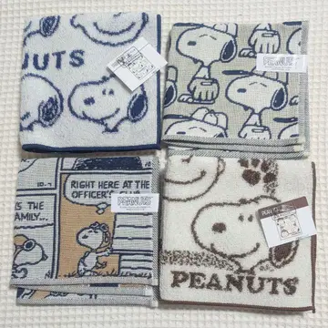 카와베 니시카와 스누피 peanuts 타월 손수건 세트