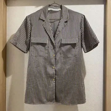 Vintage 오픈 카라 셔츠