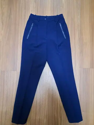 LACOSTE 네오프렌 하이웨스트 플리츠 팬츠 34 사이즈 네이비