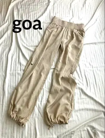 goa 고아 린넨 블렌드 카고 팬츠 이지 팬츠 마 혼방 F 사이즈 Y2K