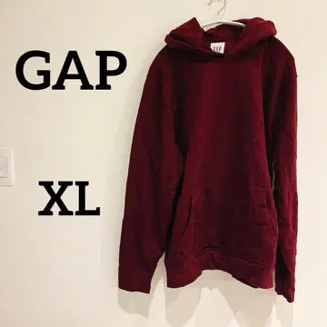 GAP [XL] 버건디 후드티 속기모 후디 심플