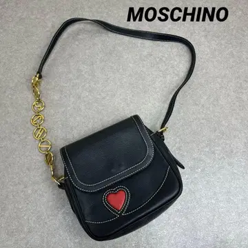 MOSCHINO 모스키노 숄더백 하트 모티브 로고 체인