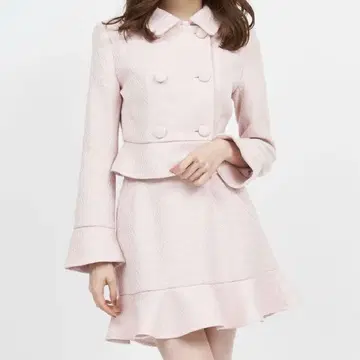 핑크 트위드 셋업