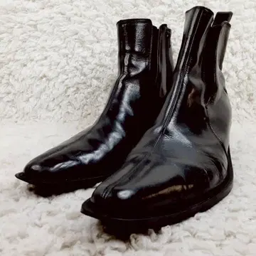 새상품급 27cm 꼼사맨 사이드 고어 부츠 블랙 사이드 지퍼