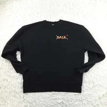 새상품급 BALR. 맨투맨 트레이닝복 블랙 백프린트