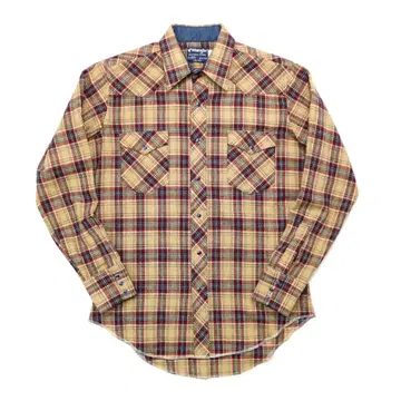 80s 랭글러 71422AA USA제 체크 울 웨스턴 셔츠