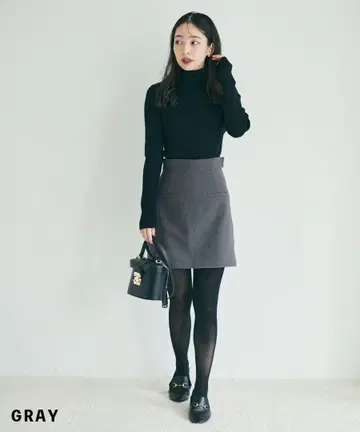 BASEMENT online 스커트 숏팬츠 그레이 S