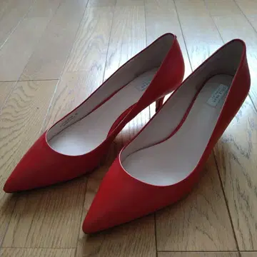 콜한 펌프스 빨간색 7.5B(24.5cm) 새상품급