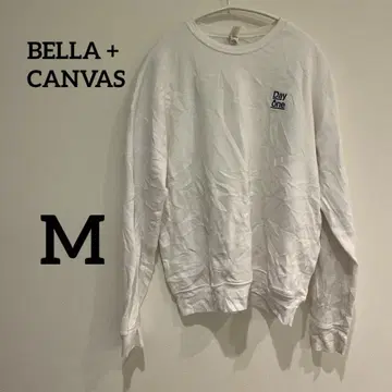 BELLA + CANVAS [ M ] 플리스 긴팔 T셔츠 화이트