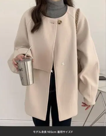 ABITOKYO 노카라 케이프 숏코트