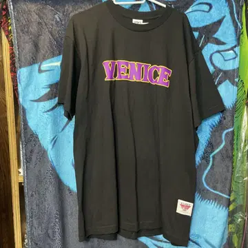 VENICE 그래픽 T셔츠 블랙 호소미 타케시 venice