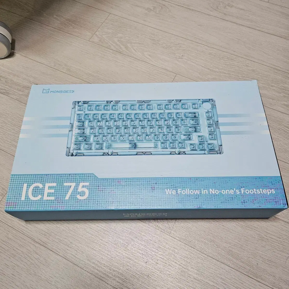 MonGeek ice75 transparent keyboard mint #키보드,#투명키보드