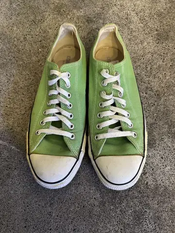 CONVERSE 라임 그린 USA제 사이즈 9 올스타 로우