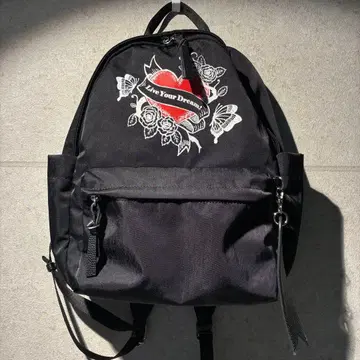 안나수이 ANNA SUI 락 하트 백팩 블랙