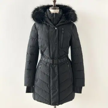 MICHAEL KORS 다운 코트 충전솜 코트 블랙 S