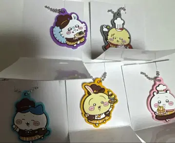 코코스 치이카와 (먼작귀) 러버 키링 모몽가 랏코 토끼 하치와레