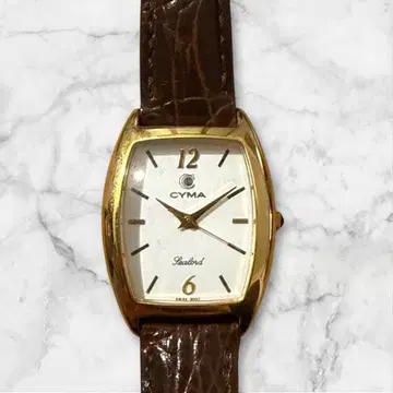 CYMA Sealord 남성용 손목시계 쿼츠 골드 컬러