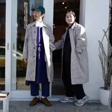 ジャケット・アウター AURALEE FINX WEATHER CLOTH CHECK COAT AURALEE Finx Weather Cloth Check Coat | 大阪心斎橋のメンズ洋服の