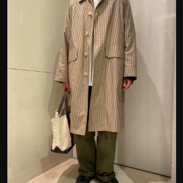 AURALEE FINX WEATHER CLOTH CHECK COAT | 브랜드 중고거래