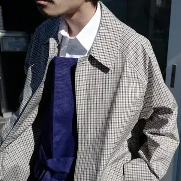 ジャケット・アウター AURALEE FINX WEATHER CLOTH CHECK COAT AURALEE Finx Weather Cloth Check Coat | 大阪心斎橋のメンズ