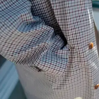 AURALEE FINX WEATHER CLOTH CHECK COAT | 브랜드 중고거래 플랫폼