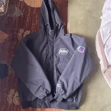 XLARGE 블랙 후드 부착 자켓 LARGE