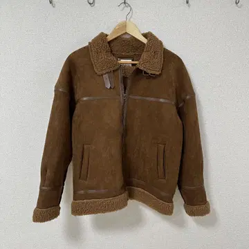 BILLABONG 무스탕 자켓 무스탕 코트 브라운