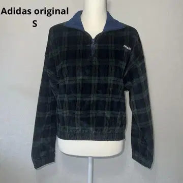 adidas 체크 무늬 코듀로이 자켓 S