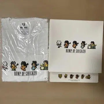 BUMP OF CHICKEN FF 콜라보 T셔츠 핀즈 세트