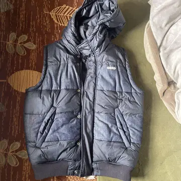 G-Star RAW 후드 부착 다운 베스트 L 사이즈 네이비