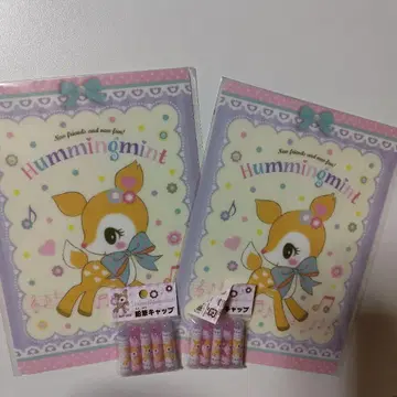 Hummingmint 코팅지 2장 연필캡 하밍민트 산리오 문구