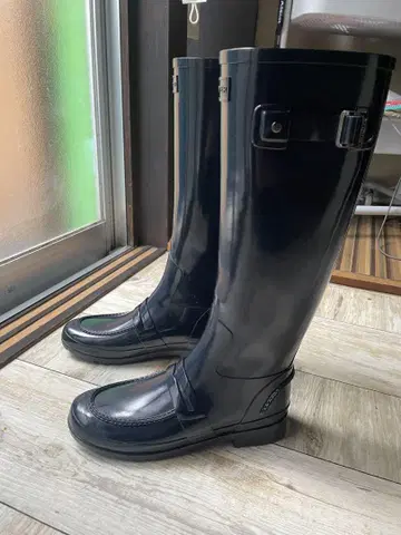 HUNTER 블랙 롱 부츠