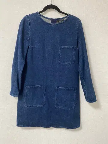 COS 다크 블루 포켓 부착 원피스