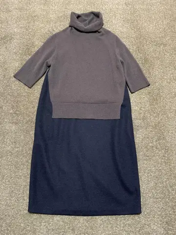 파비아나 필리피 이소재 도킹 원피스 실크 캐시미어