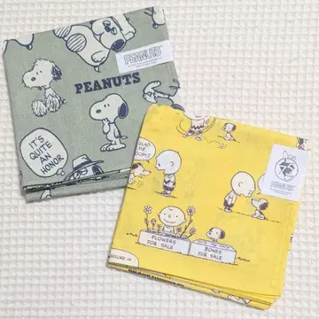 카와베 스누피 peanuts 반다나 런치프 대형 손수건 세트