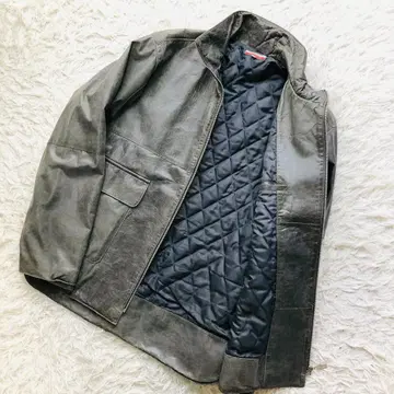 [ 레어 ] CASTELBAJAC 가죽 자켓 소가죽 퀼팅 XL 상당