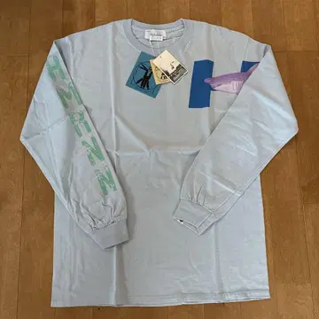 옴브레 니뇨 LARGE 롱T 스카이블루