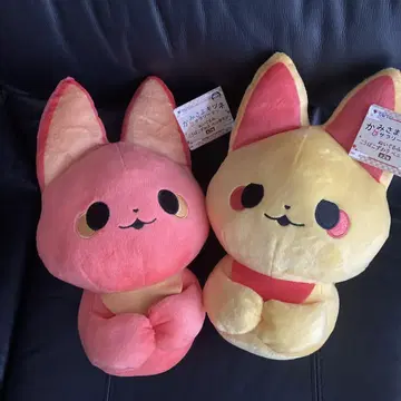 신님 여우와 샐러리맨 봉제 인형 코바코즈와리 베니 & 킨