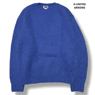 H UNITED ARROWS 스웨터 두꺼운 원단 블루 L