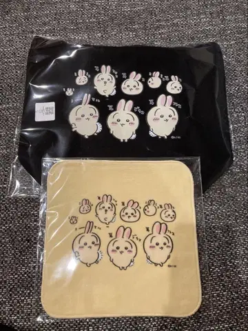 치이카와 (먼작귀) 토끼 대집합 토트백과 미니 타월 세트