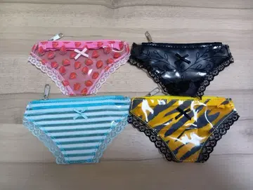 가챠 속이 비치는 팬티 파우치 4세트