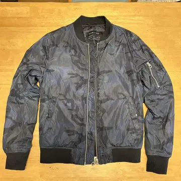 ZARA MAN MA-1 네이비 카모플라쥬 밀리터리